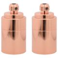 vidaXL držiaky lámp 2 ks Rose Gold E27