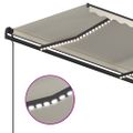 vidaXL Automatická markíza s LED a senzorom vetra 5x3,5 m krémová