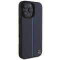 Púzdro Mercedes pre iPhone 16 Pro Max 6,9" MEHMP16X23RURBV Hardcase MB Blue Line Leather MagSafe tmavomodrá