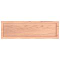 vidaXL Kúpeľňová doska bledohnedá 100x30x(2-6) cm ošetrený masív