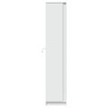 vidaXL Vysoká skrinka s LED biela 41,5x32,5x200 cm kompozitné drevo