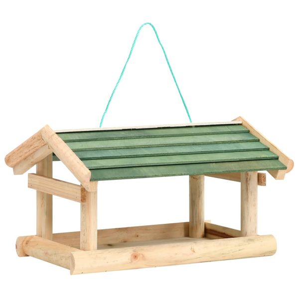 vidaXL Krmítko pre vtáky masívne drevo 35x29,5x21 cm