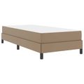 vidaXL Rám postele s matracmi Kapučínová 100 x 200 cm látka