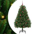 vidaXL Umelý Sklápací Vianočný Stromček Zelená 150 cm PVC a oceľ