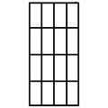 vidaXL Sprchová zástena walk-in, matné tvrdené sklo 100x195 cm