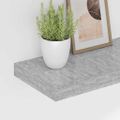 vidaXL Plávajúce nástenné police 4 ks, betónovosivé 60x23,5x3,8 cm MDF