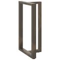 vidaXL Nohy barového stola v tvare T, 2 ks, čierne, 60x35x(100-101) cm, oceľové