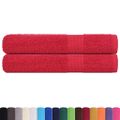 vidaXL Saunové osušky FROGN 2 ks červené 80x200 cm 360 g/m²