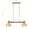 vidaXL Industriálna závesná lampa 25 W mosadzná 109 cm E27