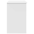 vidaXL Stôl Biela 90 x 49 x 75 cm Kompozitné drevo