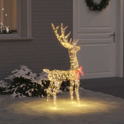 vidaXL 3D sob 140 LED Teplá biela 128 cm PET