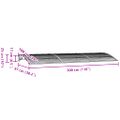 vidaXL Vchodová strieška čierna 300x100 cm polykarbonát