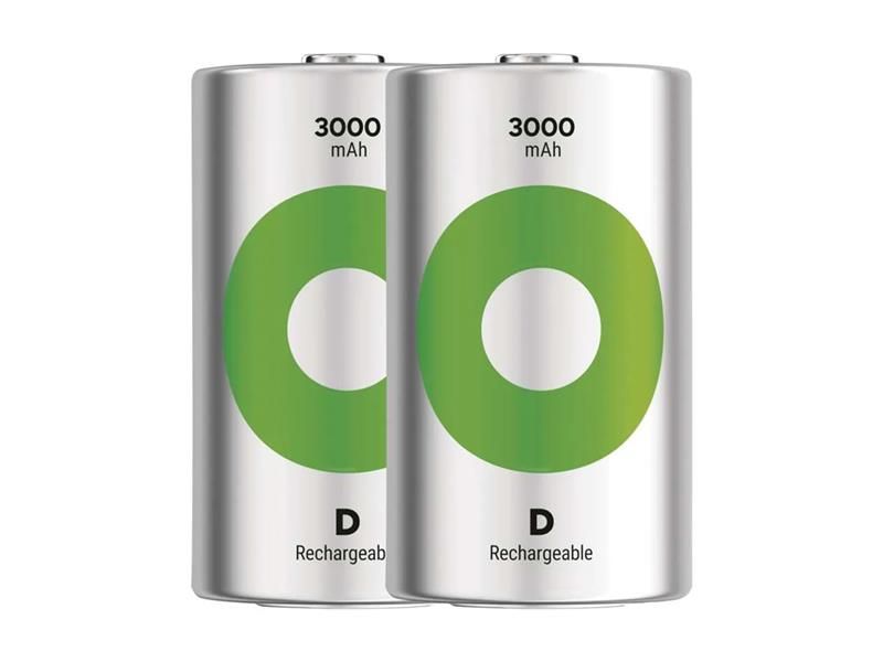 Batérie D (R20) nabíjacie 1,2V/3000mAh GP Recyko 2ks