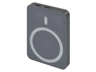 Powerbanka EMOS WI 522 /B0555GY/, 5 000 mAh, 20 W+Wireless, sivá