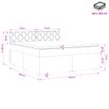 vidaXL Posteľ boxspring s matracom Tmavozelená 140 x 200 cm Zamat