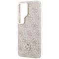 Puzdro Guess Case 4G Rhinestone Round Logo MagSafe pre Samsung Galaxy S26 Ultra ružová