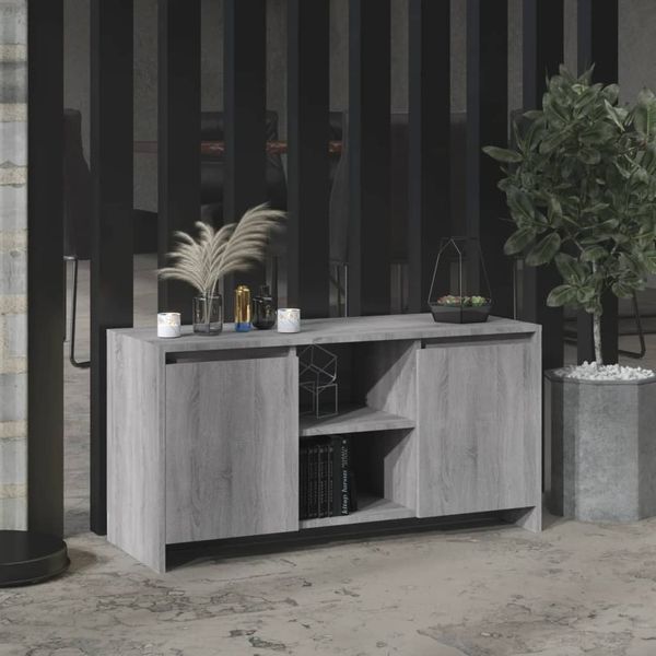 vidaXL TV skrinka sivý dub sonoma 102x37,5x52,5 cm drevotrieska