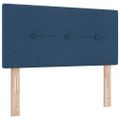 vidaXL Posteľ s pružinovým rámom s vankúšom Modrá 80 x 200 cm látka