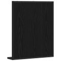 vidaXL Zrkadlo Čierny dub 50 x 12 x 60 cm Sklo a inžinierske drevo