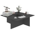 vidaXL Konferenčný stolík sivý 79,5x79,5x30 cm drevotrieska
