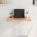 vidaXL Stolová doska bledohnedá 60x60x(2-4) cm ošetrený masívny dub
