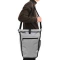 vidaXL Cyklistická taška Sivá 34 x 16 x 59 cm Polyester