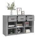vidaXL Komoda sivá sonoma 100x30x59,5 cm spracované drevo