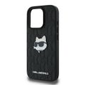 Puzdro Karl Lagerfeld pre iPhone 16 Pro Max 6,9" KLHCP16XPGKLCHPK čierne Hard Monogram Choupette Head Pin