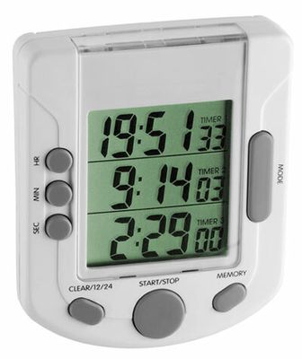 38.2020 TFA 3-TIMER Digitálny trojitý časovač,  biely