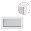 vidaXL Otočné a sklopné okno do suterénu RISOR 110 x 60 cm PVC a sklo