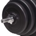 vidaXL Súprava závaží a tyčí barbell a dumbbell, 120 kg