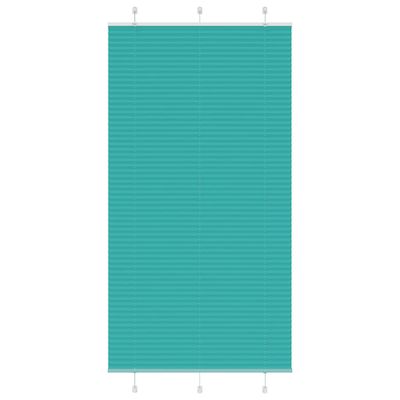 vidaXL Plisovaná roleta petrolejovo zelená 110x200 cm šírka látky 109,4 cm polyester