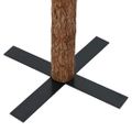 vidaXL Úzky vianočný stromček s 300 LED-i so stojanom Zelená 210 cm
