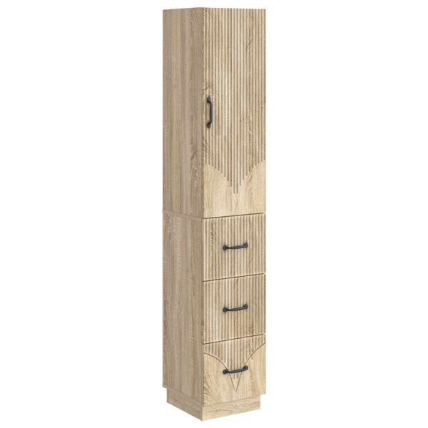vidaXL Sada skríň 2 pcs Dub sonoma 33 x 34,5 x 87 cm Kompozitné drevo