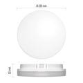 LED prisadené svietidlo TORI, kruhové biele 15W neutrálna b.,IP54