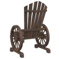 vidaXL Záhradná stolička Adirondack jedľový masív