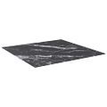 vidaXL Stolová doska, čierna 80x80cm 6mm tvrdené sklo mramorový dizajn