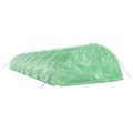 vidaXL Fóliovník s oceľovým rámom zelený 80 m² 16x5x2,3 m