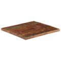 vidaXL Stolová doska 80x80x2,5 cm štvorec masívne recyklované drevo