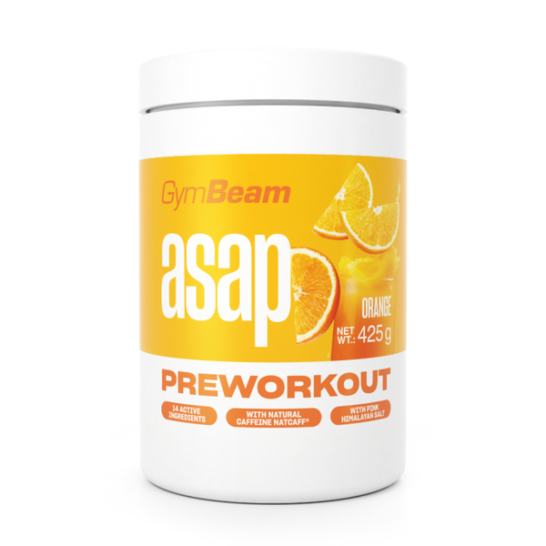 ASAP Pre-Workout - GymBeam, pomaranč