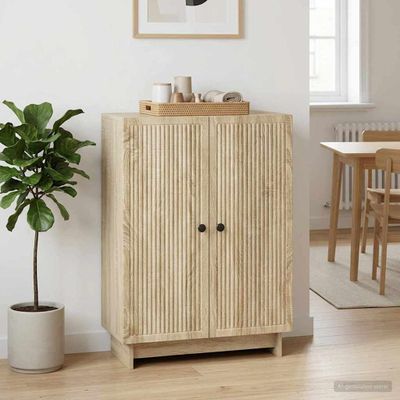 vidaXL Servírovacia skriňa Dub sonoma 66 x 34,5 x 90 cm