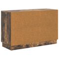 vidaXL Servírovacia skriňa so zásuvkou Dymový dub 89 x 34,5 x 57 cm