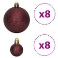 vidaXL Vianočné ozdoby 100 ks šampanské a hnedé 3 / 4 / 6 cm