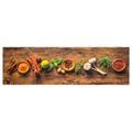 vidaXL Kuchynský koberec umývateľný Spices 45x150 cm zamat
