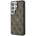 Obal Guess case 4G Embossed Ring MagSafe pre Samsung Galaxy S26 Ultra hnedý