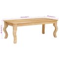 vidaXL Konferenčný stolík Hnedá 110 x 55 x 40 cm Masívne mango drevo