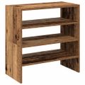 vidaXL Stojany na topánky 2 ks stohovateľné staré drevo 60x30x30,5 cm