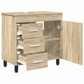 vidaXL Kozmetický stolík do kúpeľne Dub sonoma 60 x 35 x 60 cm