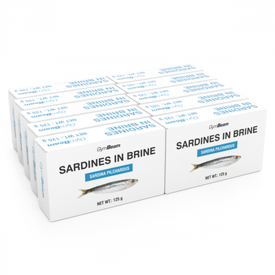 Sardinky vo vlastnej šťave - GymBeam, 10 x 125 g