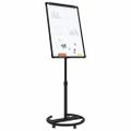 vidaXL Magnetická biela tabuľa Čierna a biela 62 x 62,5 x 197 cm EPS